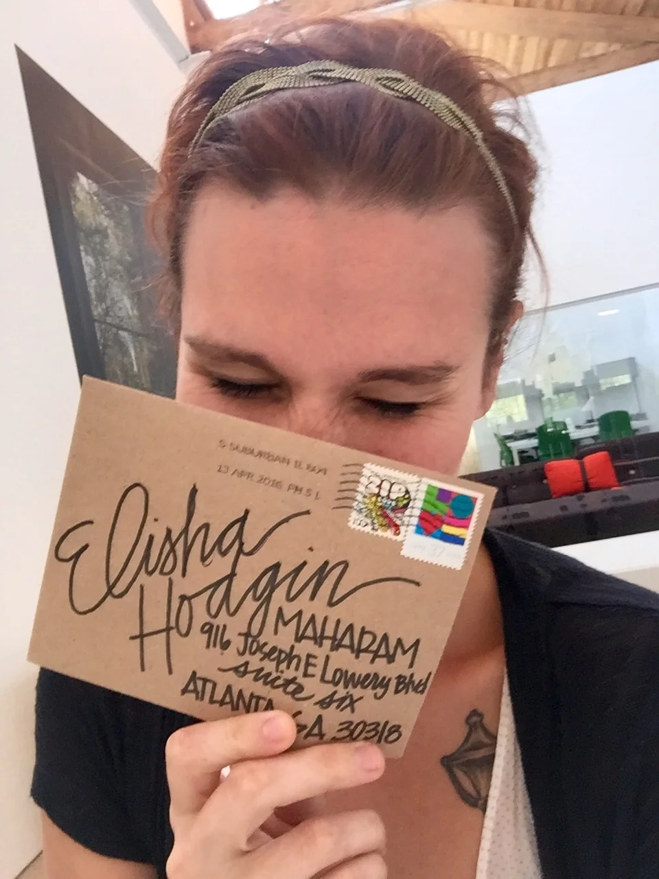 A happy recipient.