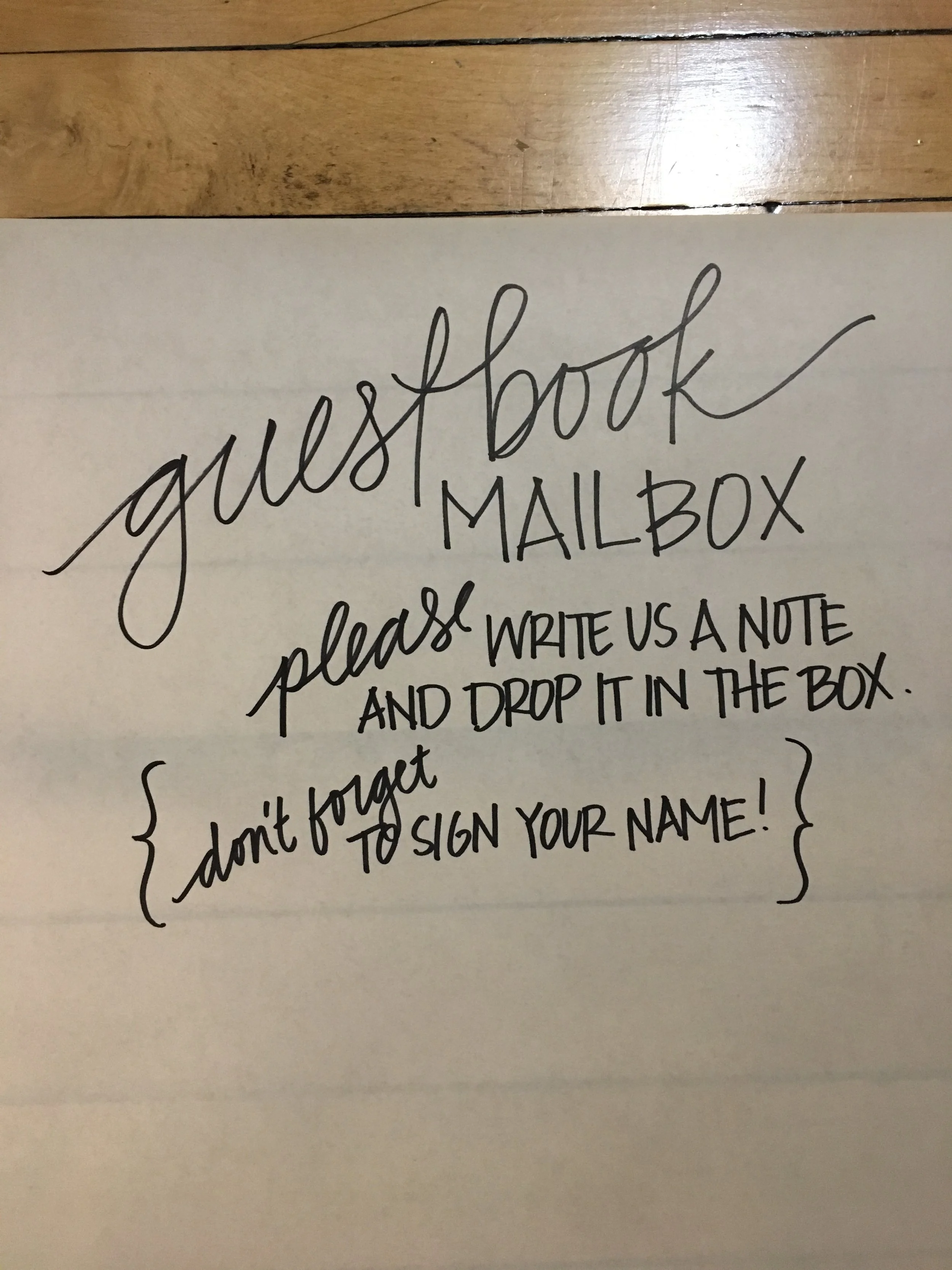sketch for wedding sign