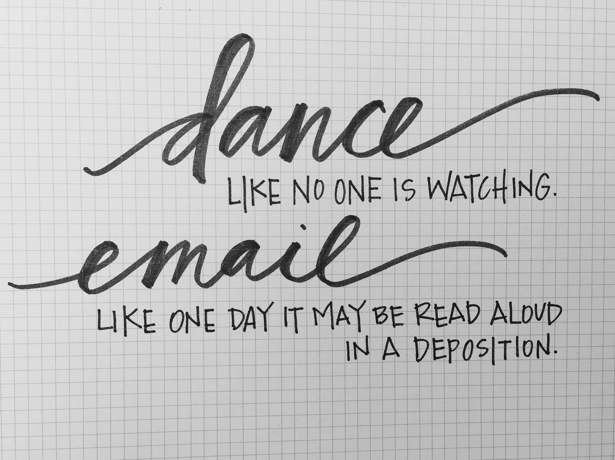 dance and email