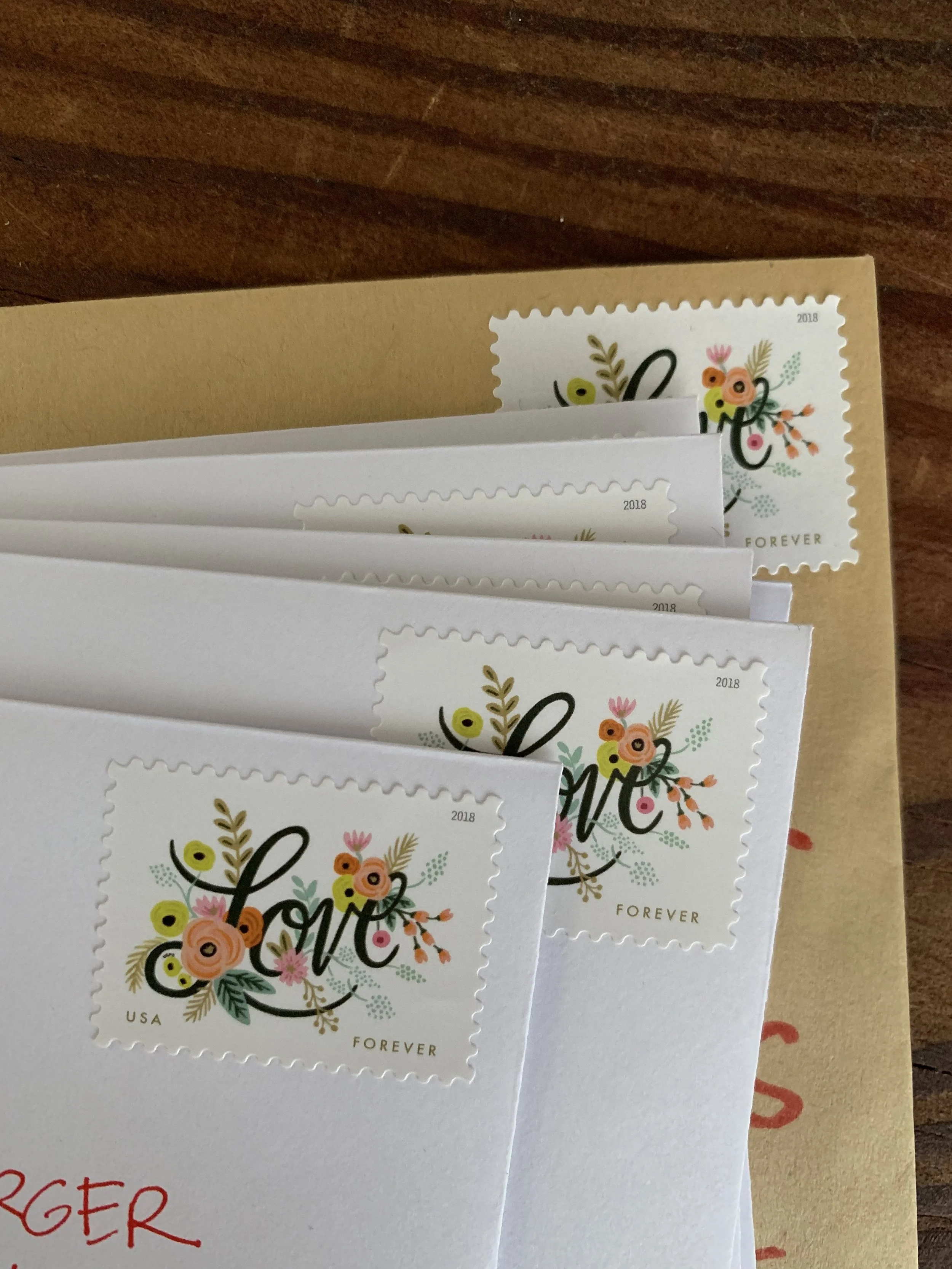 Rifle Paper Co stamps are perfect for this occasion!
