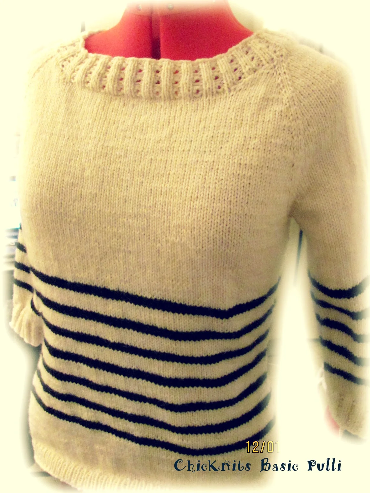 FO: Sweater #2 (ChicKnits Basic Pulli)