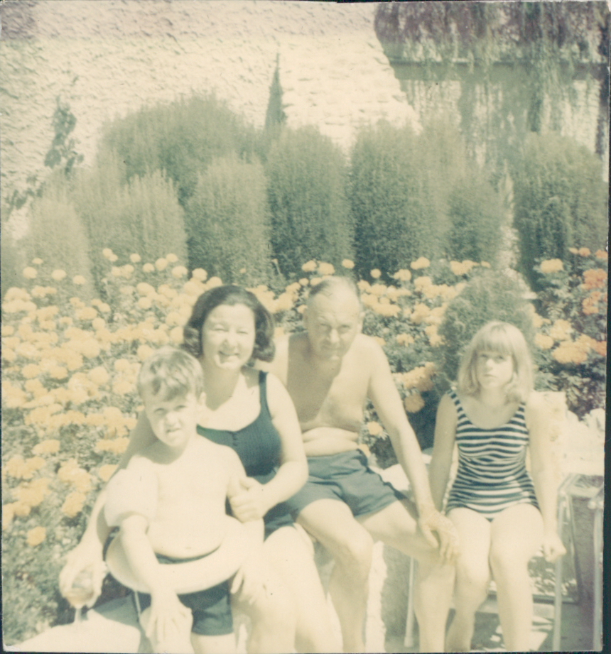  Provence, family holiday, 1968. Neil, Ruth, Brian, Diana. 