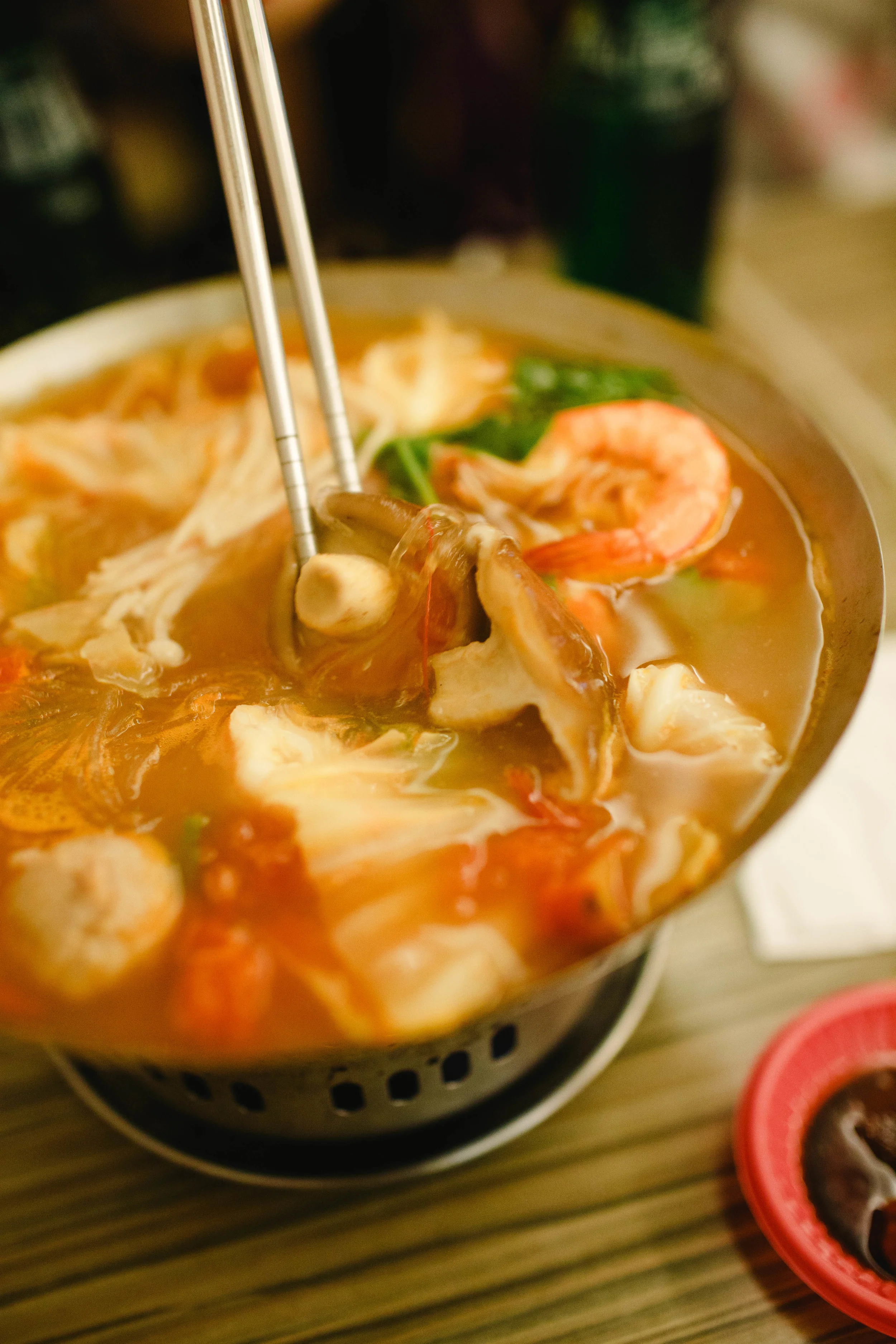 Seafood Hotpot (who cares that it's 80 degress outside, right?)