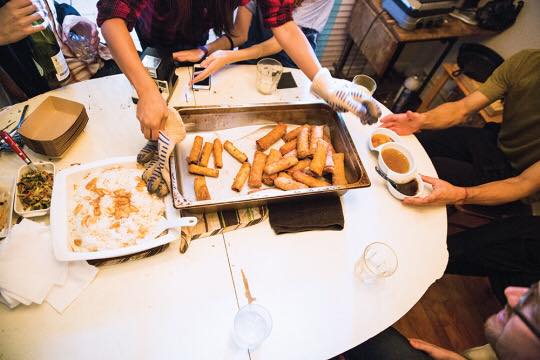 Gossip at the Lumpia Table