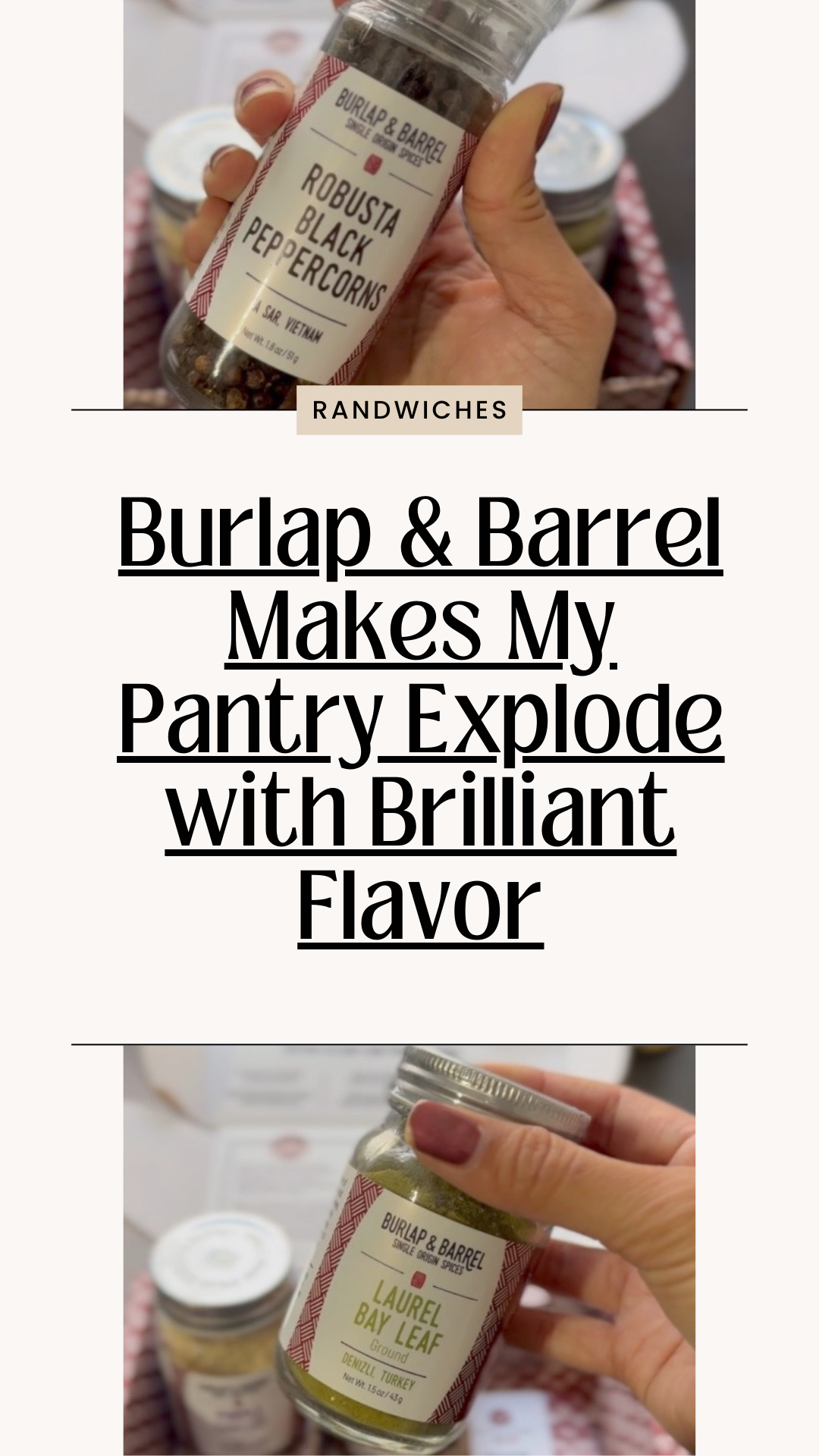 Burlap & Barrel Makes My Pantry Explode with Brilliant Flavor