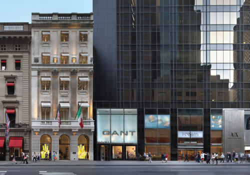 Crown Acquisitions properties: Cartier and Versace mansions and Olympic Tower at 641 5th Avenue, NYC