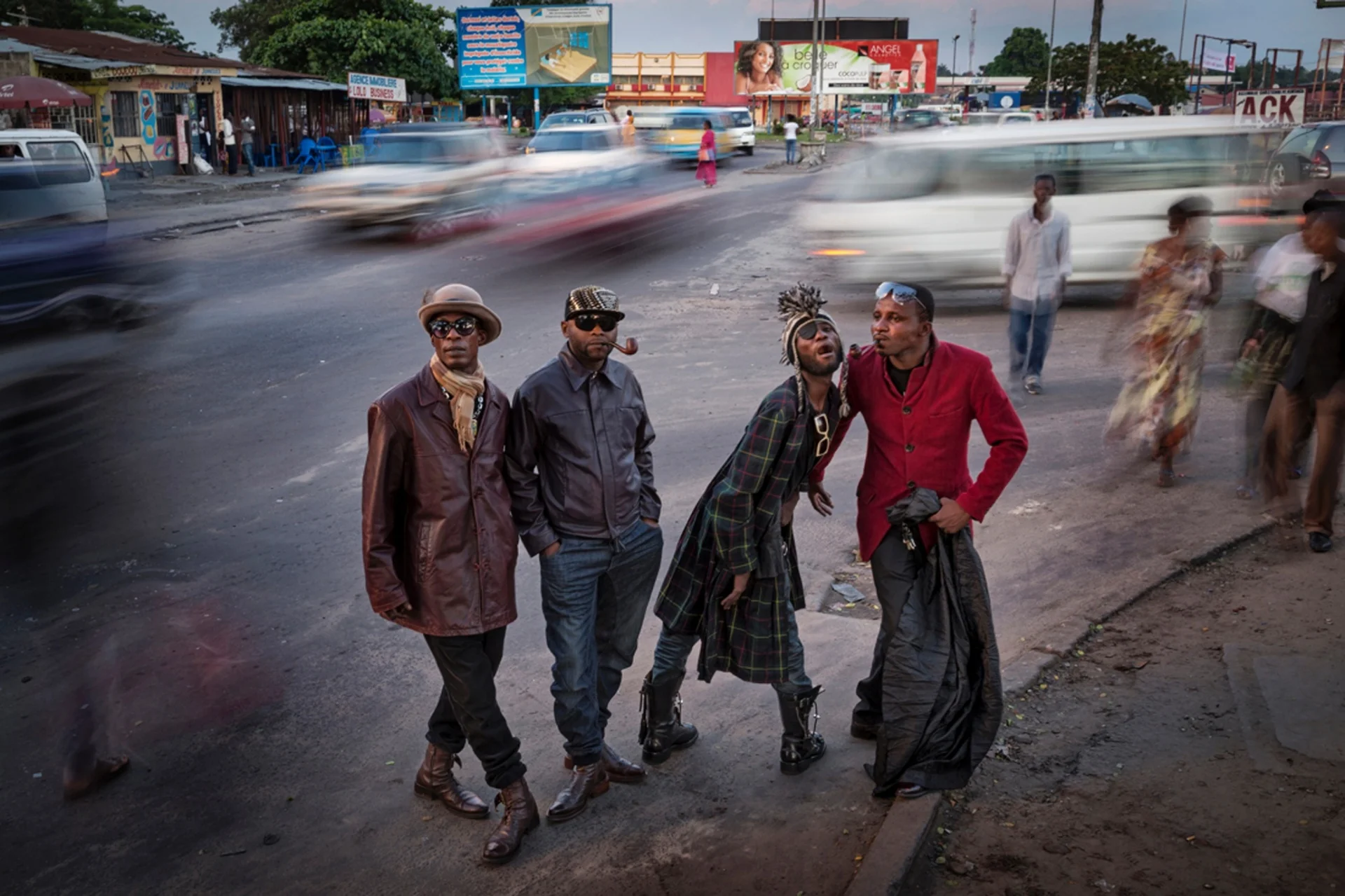 One Moment, commended, Johnny Haglund, Norway ‘Les Sapeurs ‘, Kinshasa, Democratic Republic of Congo Photograph: Johnny Haglund/TPOTY