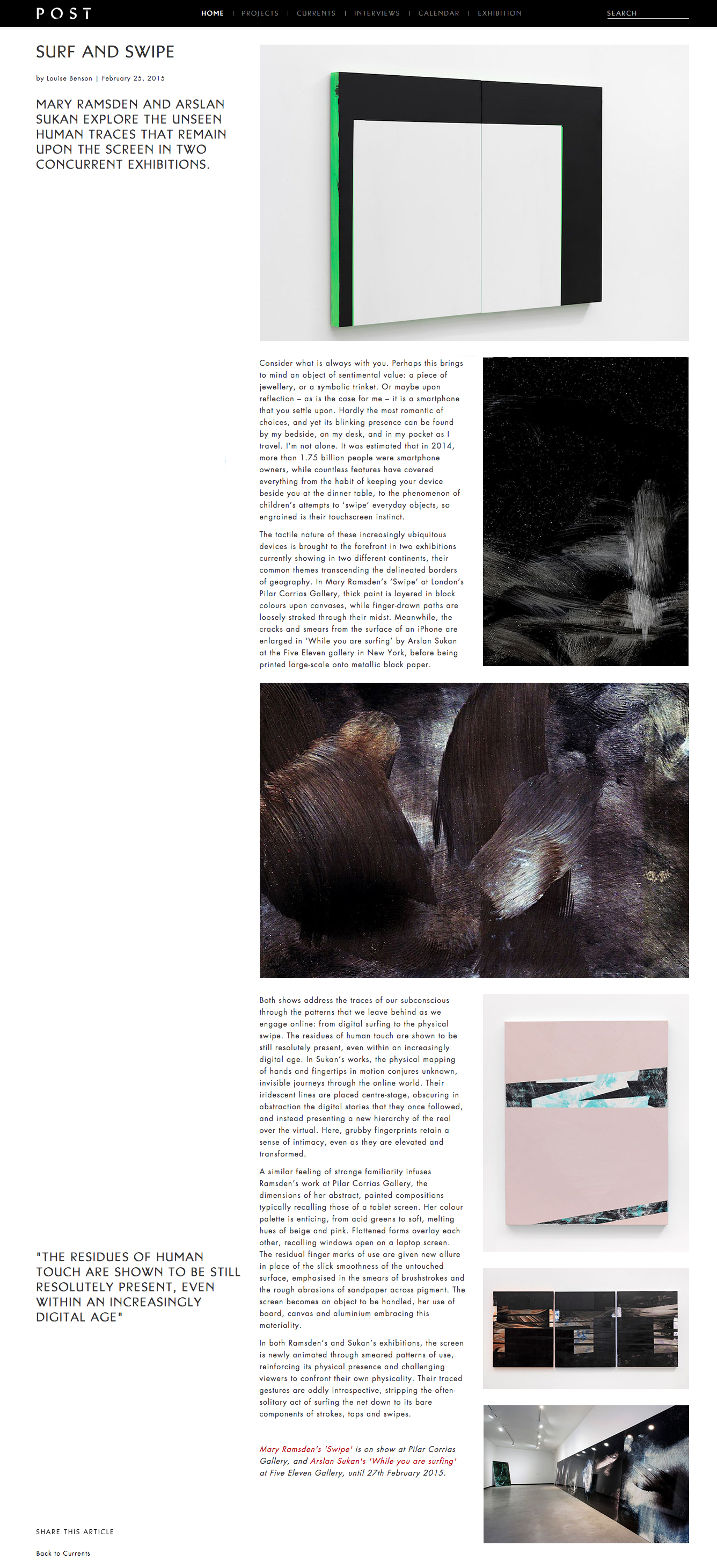 Postmatter | Review by Louise Benson http://postmatter.com/currents/surf-and-swipe/#/