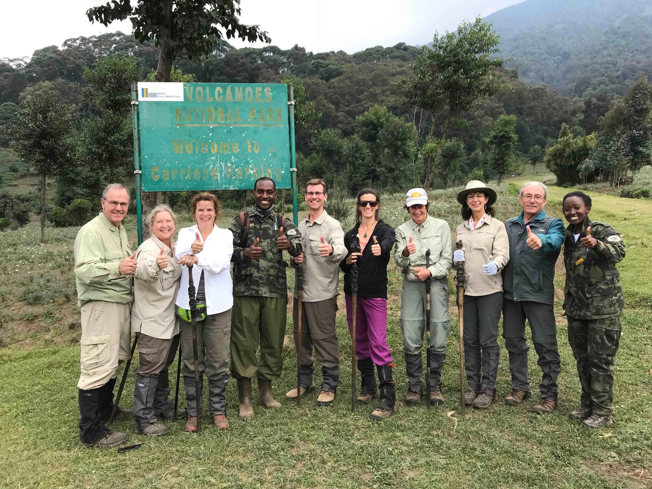 The VETS Adventurers at the conclusion of our second Gorilla Trek!