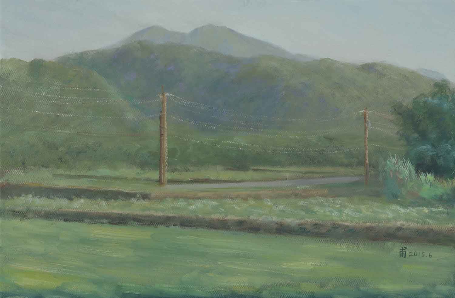  Oil on canvas. 6P (41.0×27.0 cm) 2015 
