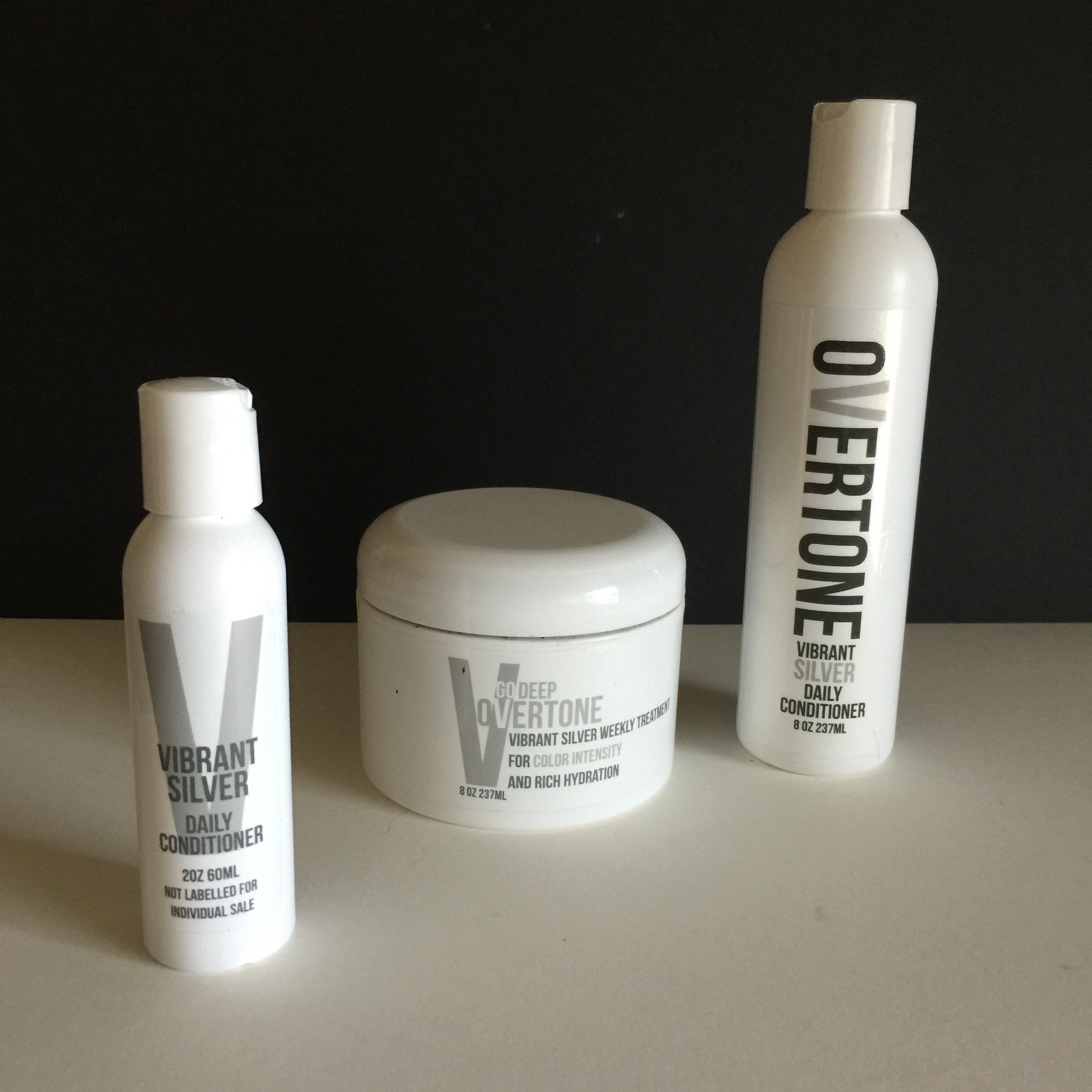 This is a shot of my OVERTONE complete set, I have already used the daily conditioner & weekly treatment