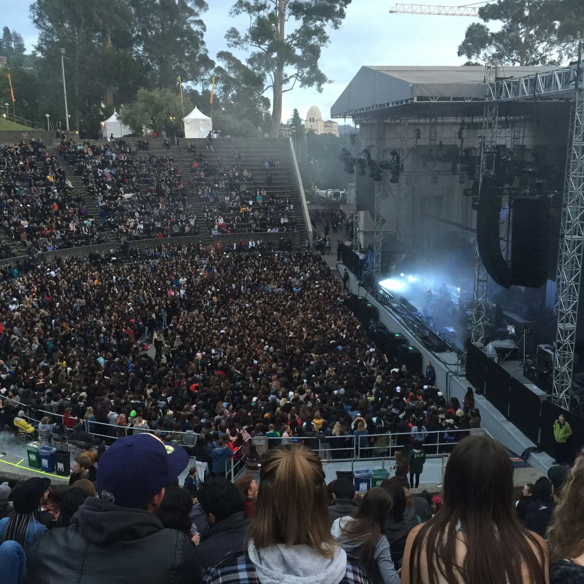 This was before The 1975 even came on stage and there was already this many people at the Theater