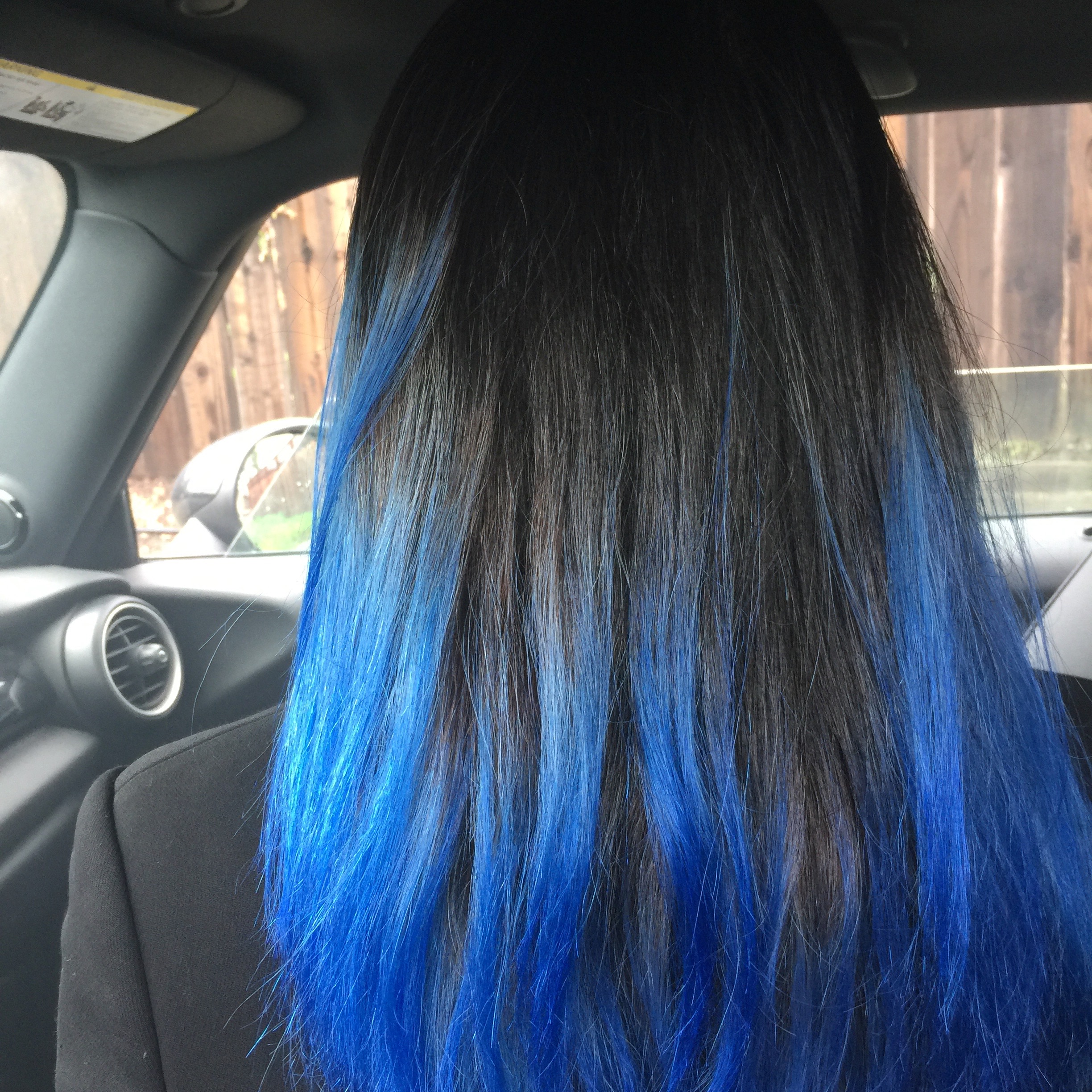 no filter | I loveee how vibrant the blue color is on my hair, I actually think this is the best out of the three blues on the oVertone site