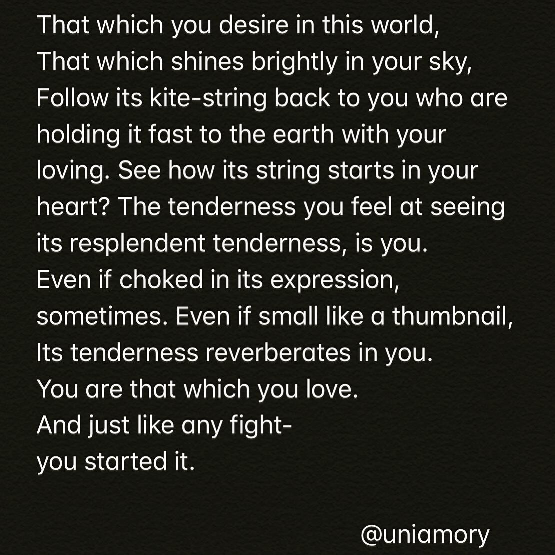 You are what you love. That sultry feminine, that innocent eye, that fierce boom. Look at the love watching it. Look at the power and the awe. It&rsquo;s You.