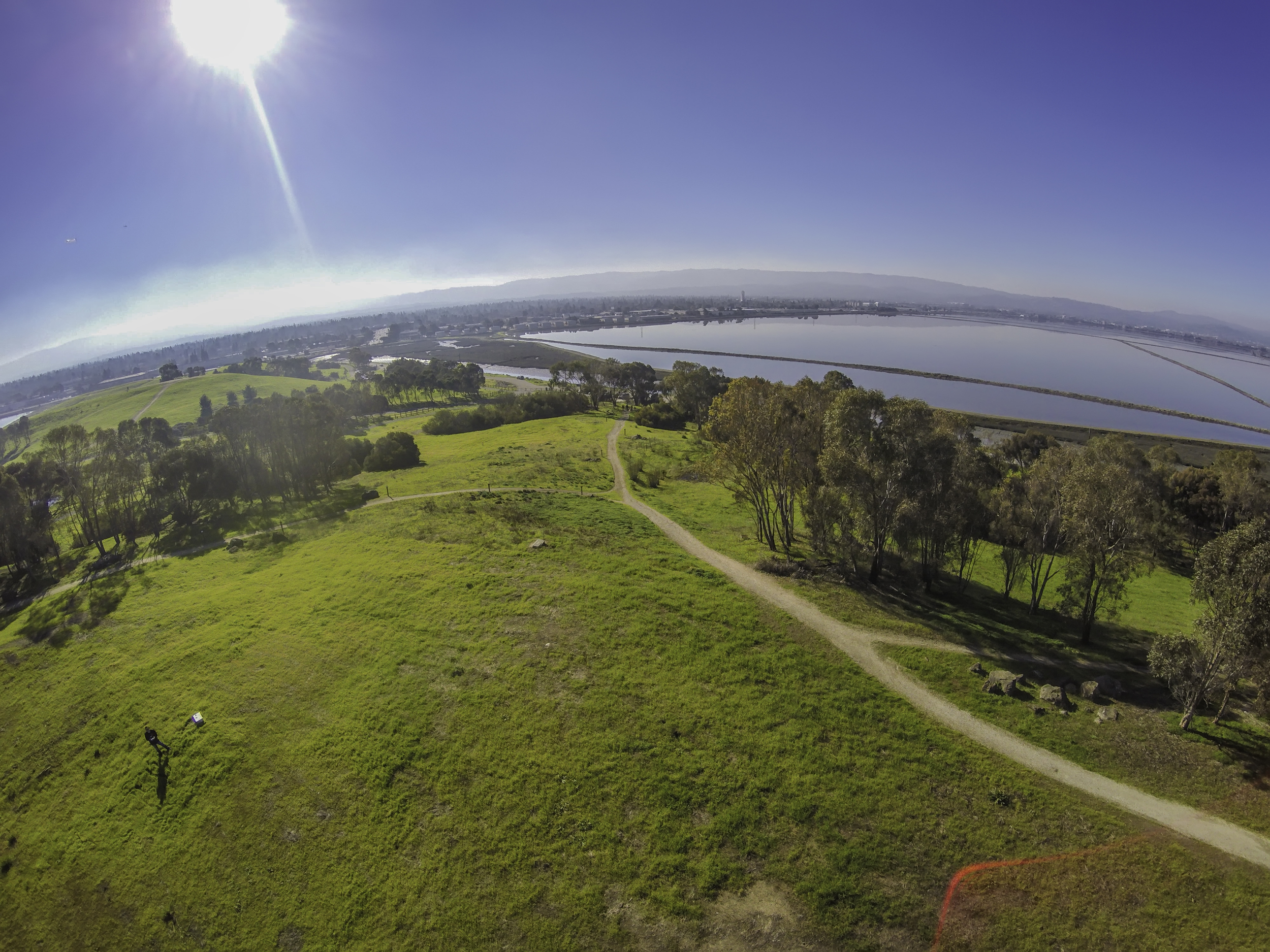 Dronie in Menlo Park, California. Shot with a DJI Phantom 2 and GoPro HERO 4 Black.