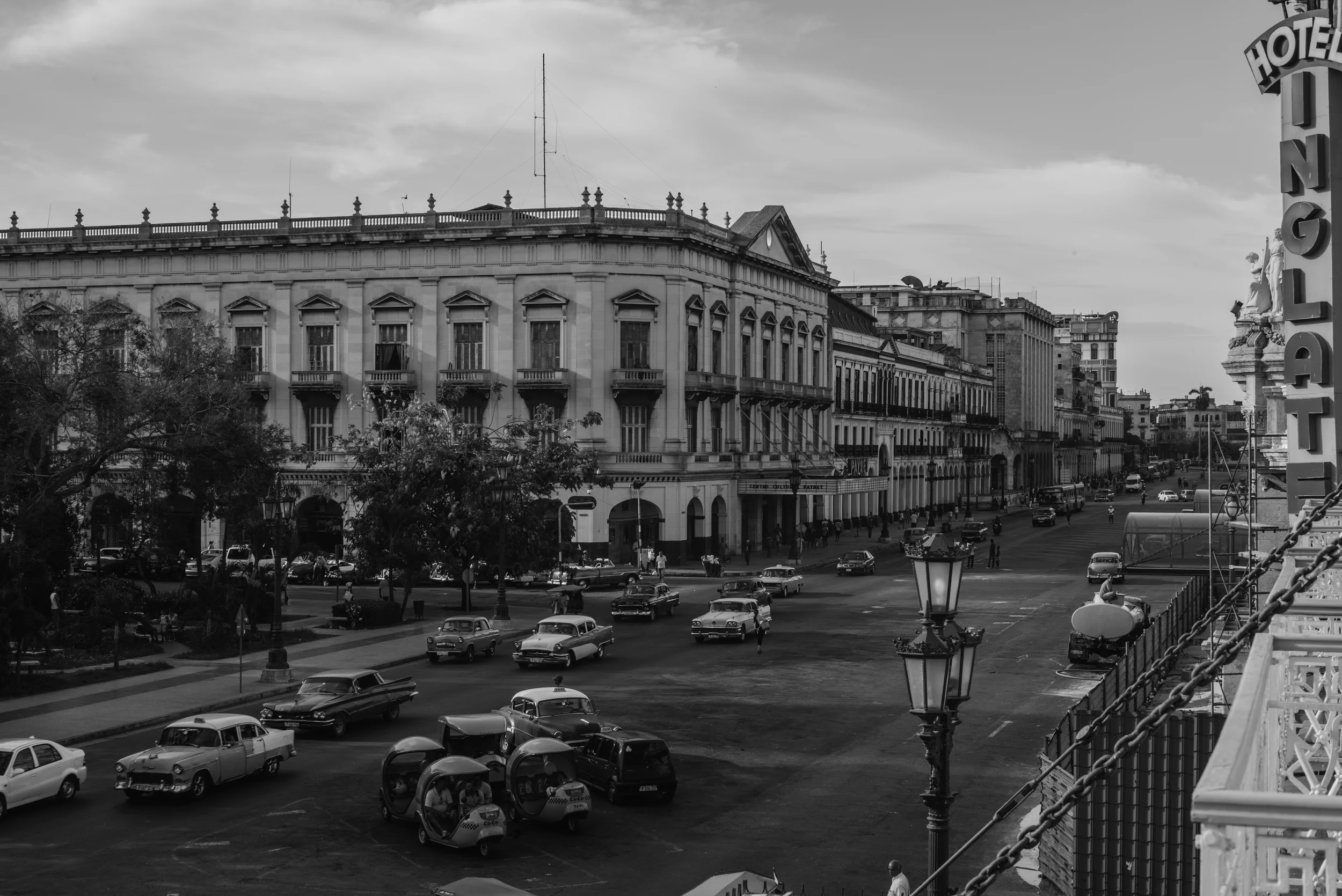 View from the Hotel Inglaterra, the oldest hotel in Cuba.