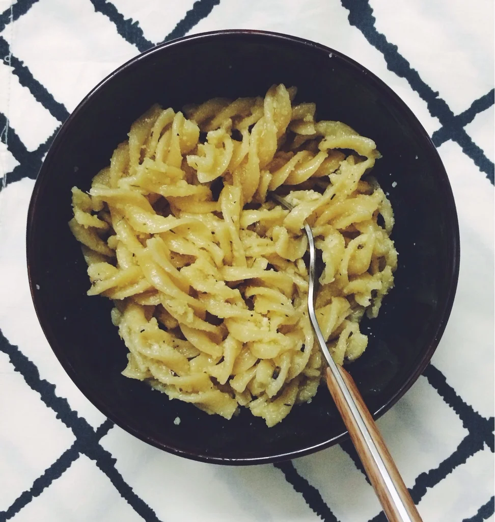 Garlic-Parmesan Fusilli