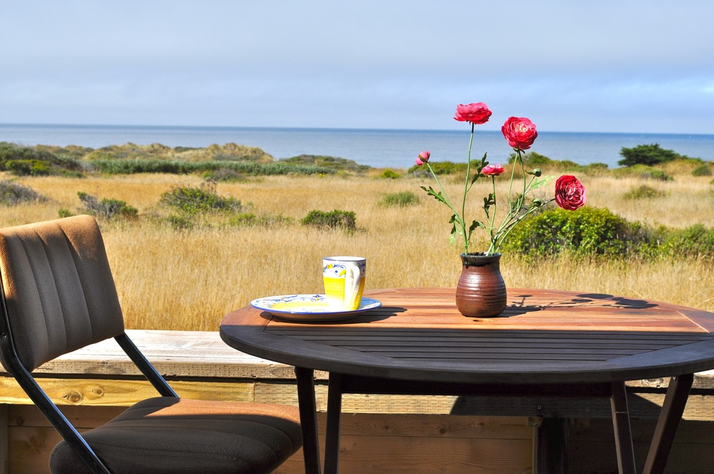 Whether you want to watch the dunes and the ocean from the private front deck of Casa Pacis .....