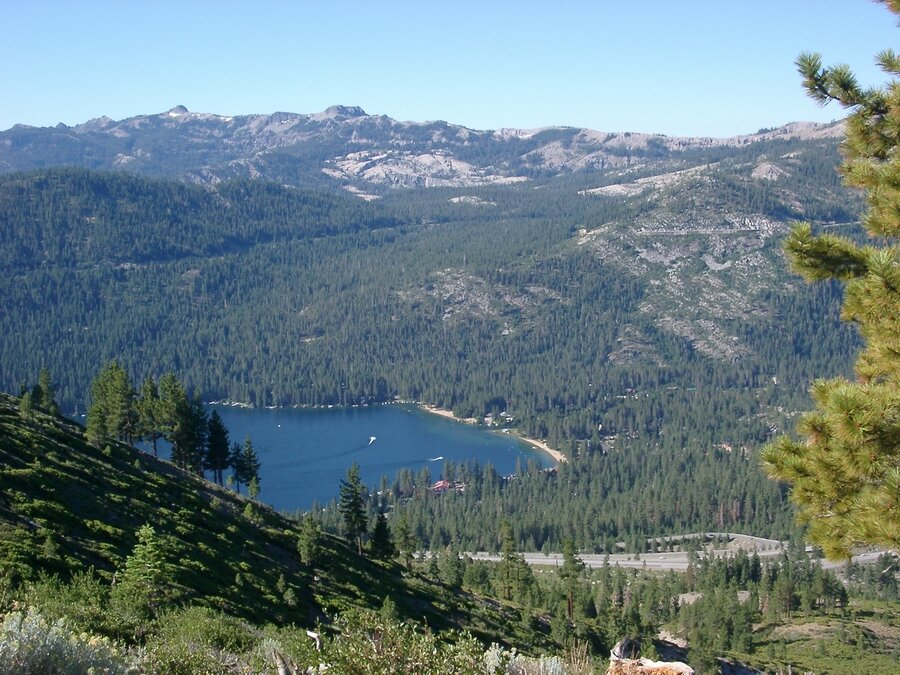 Donner Lake viewed from a trail near Alta Vista