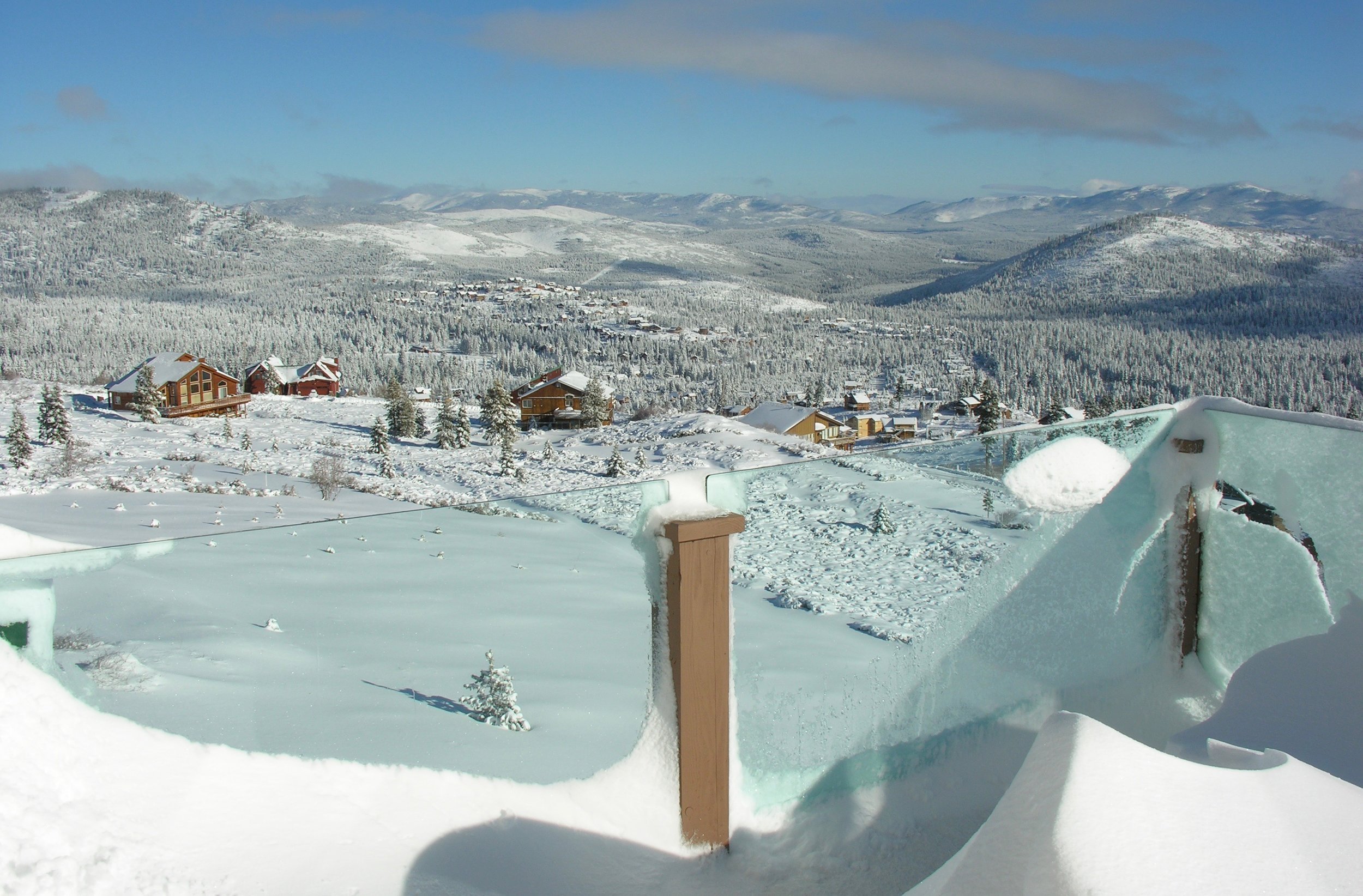 Tahoe-Donner, from the dinner table of Alta Vista Chalet