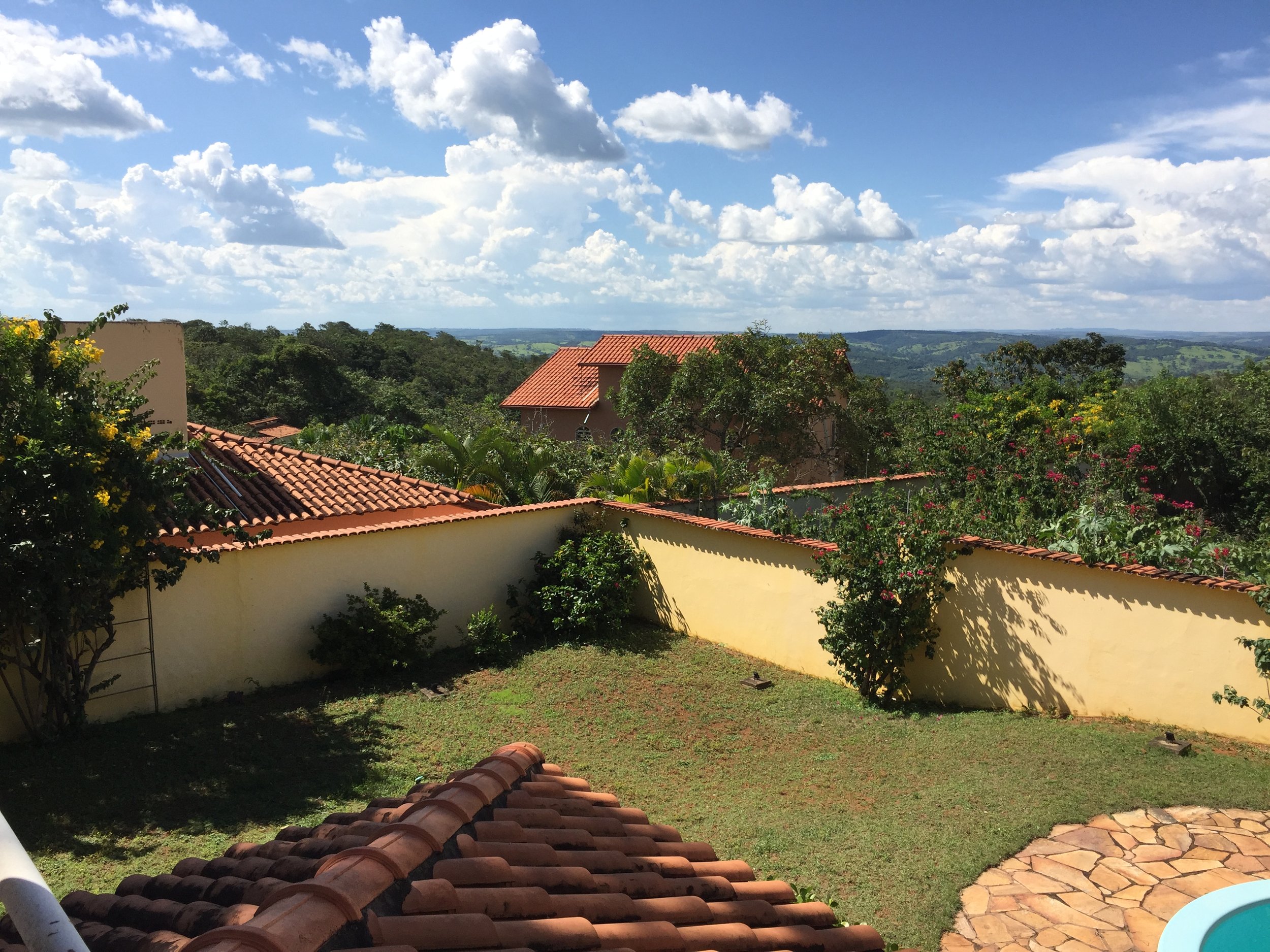 From the upper terrace of Casa de Luz in Abadiania, Brazil