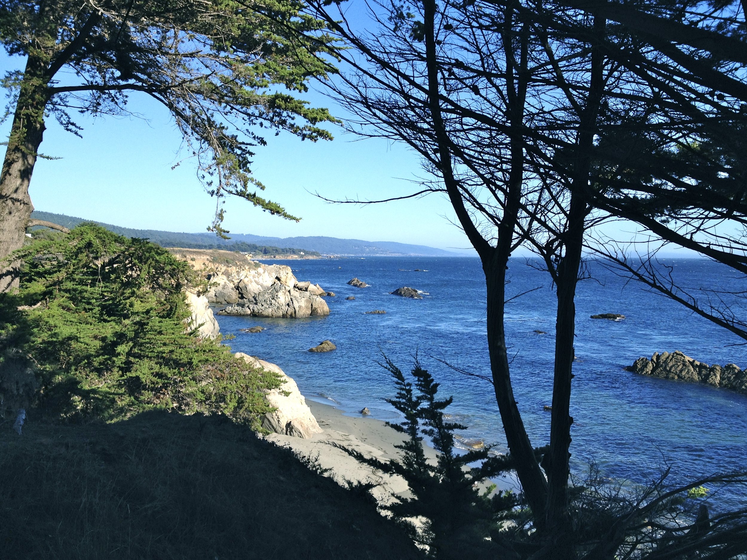 Coastal scene near Casa Pacis