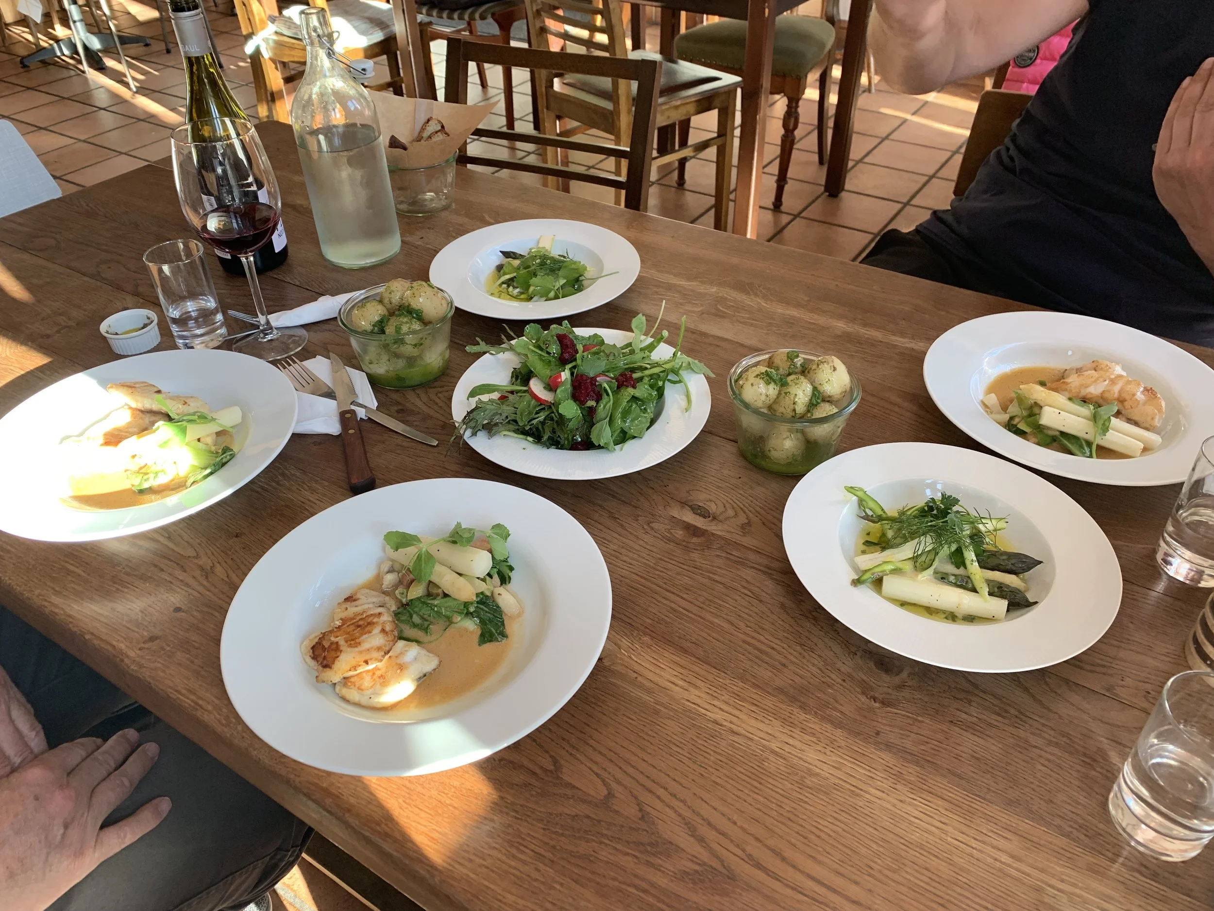 Fell in love with the local white asparagus and the mini potatoes — the best on earth.