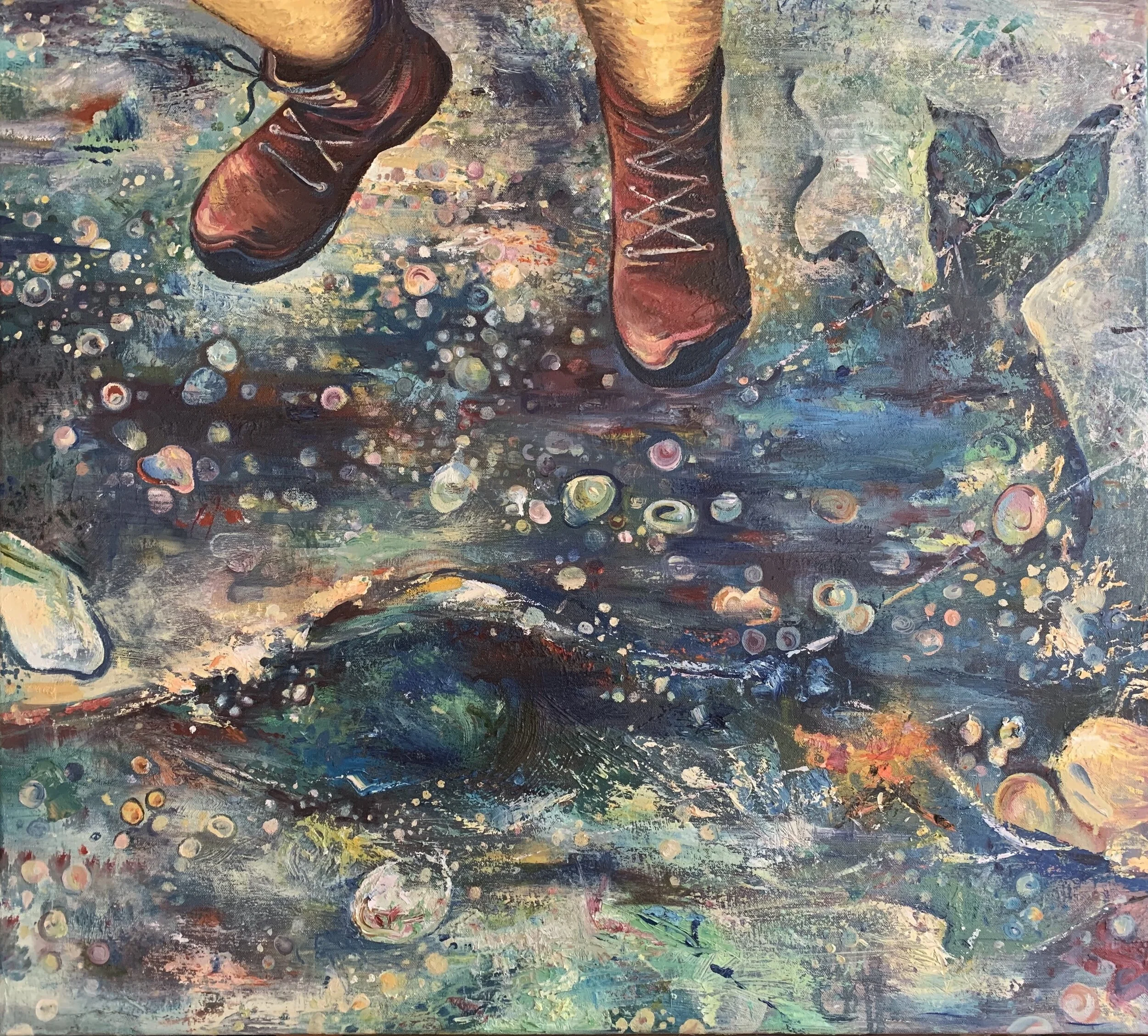 Untitled; Oil on Canvas; 36” x 36”, 2020