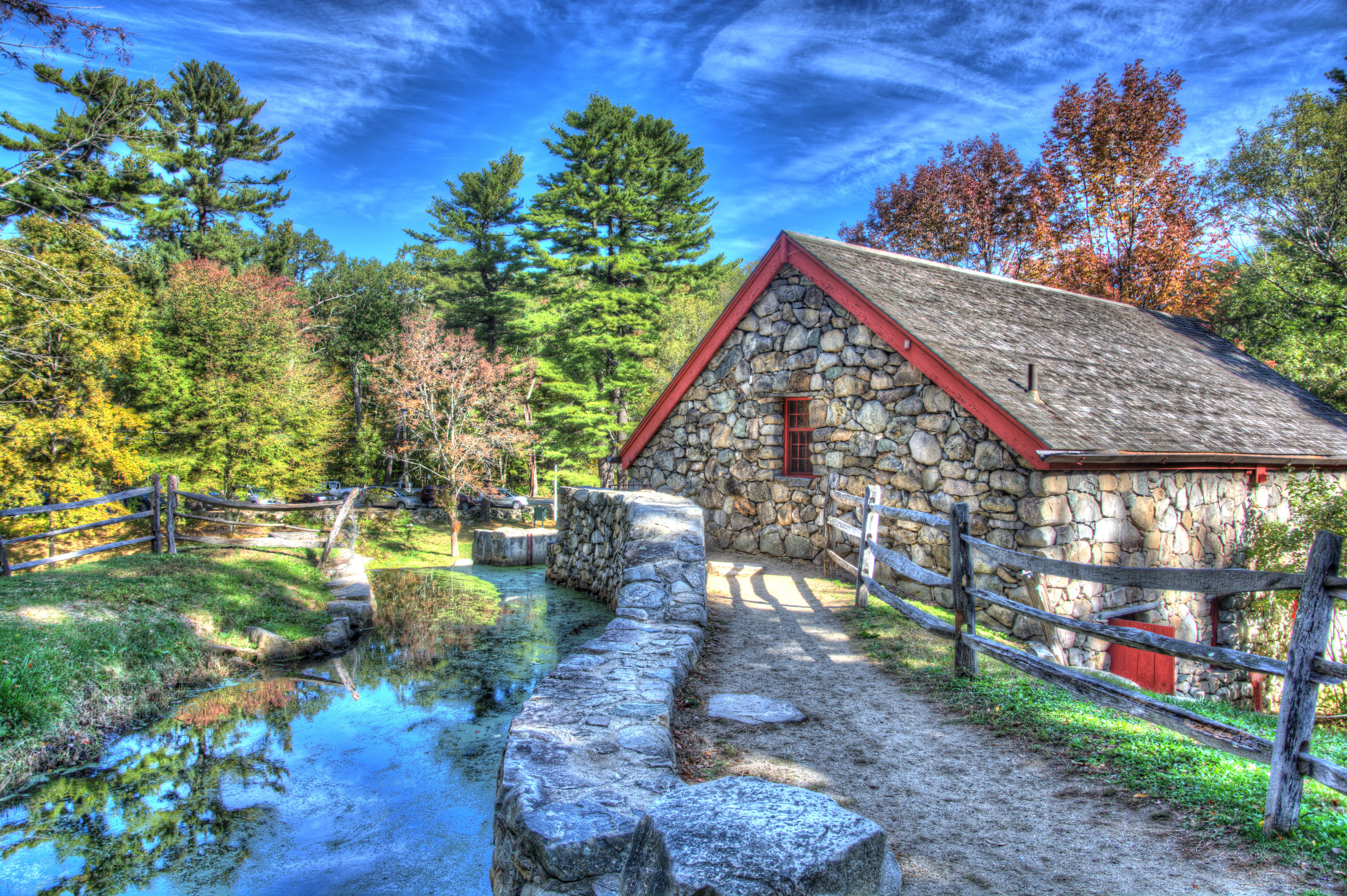 Grist Mill in fall