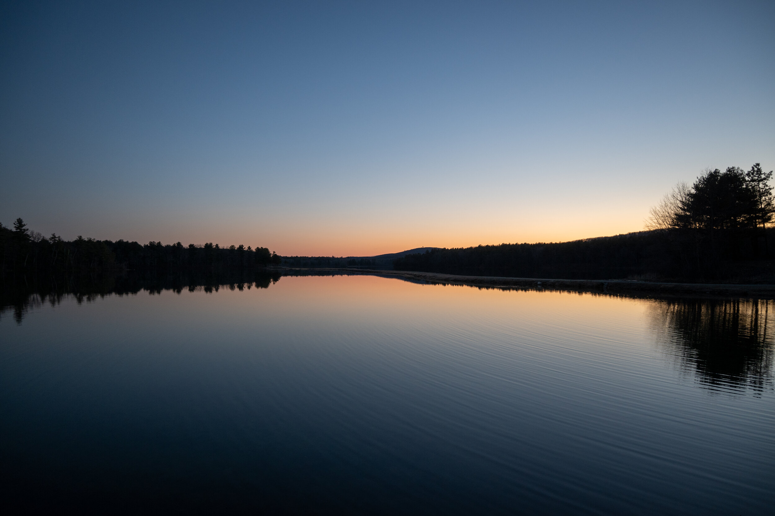 Sunset Ashley Reservoir 
