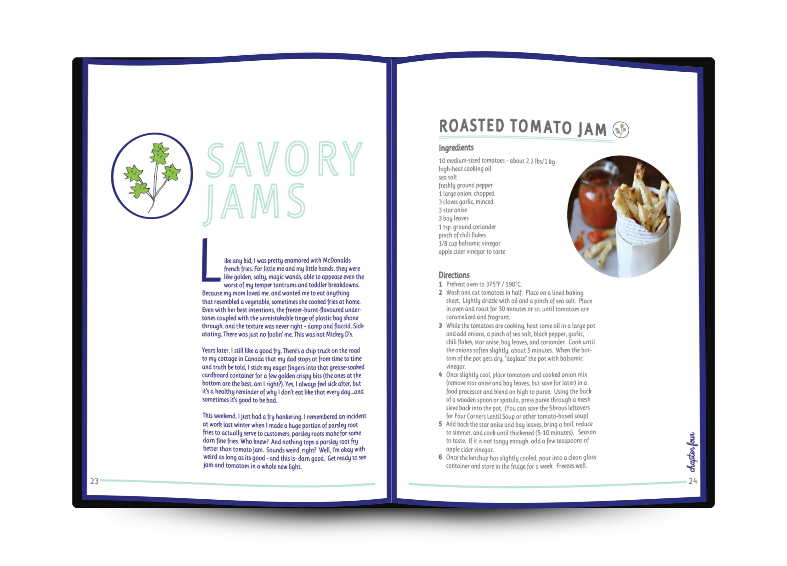 Smash and Bramble Cookbook Page Layout