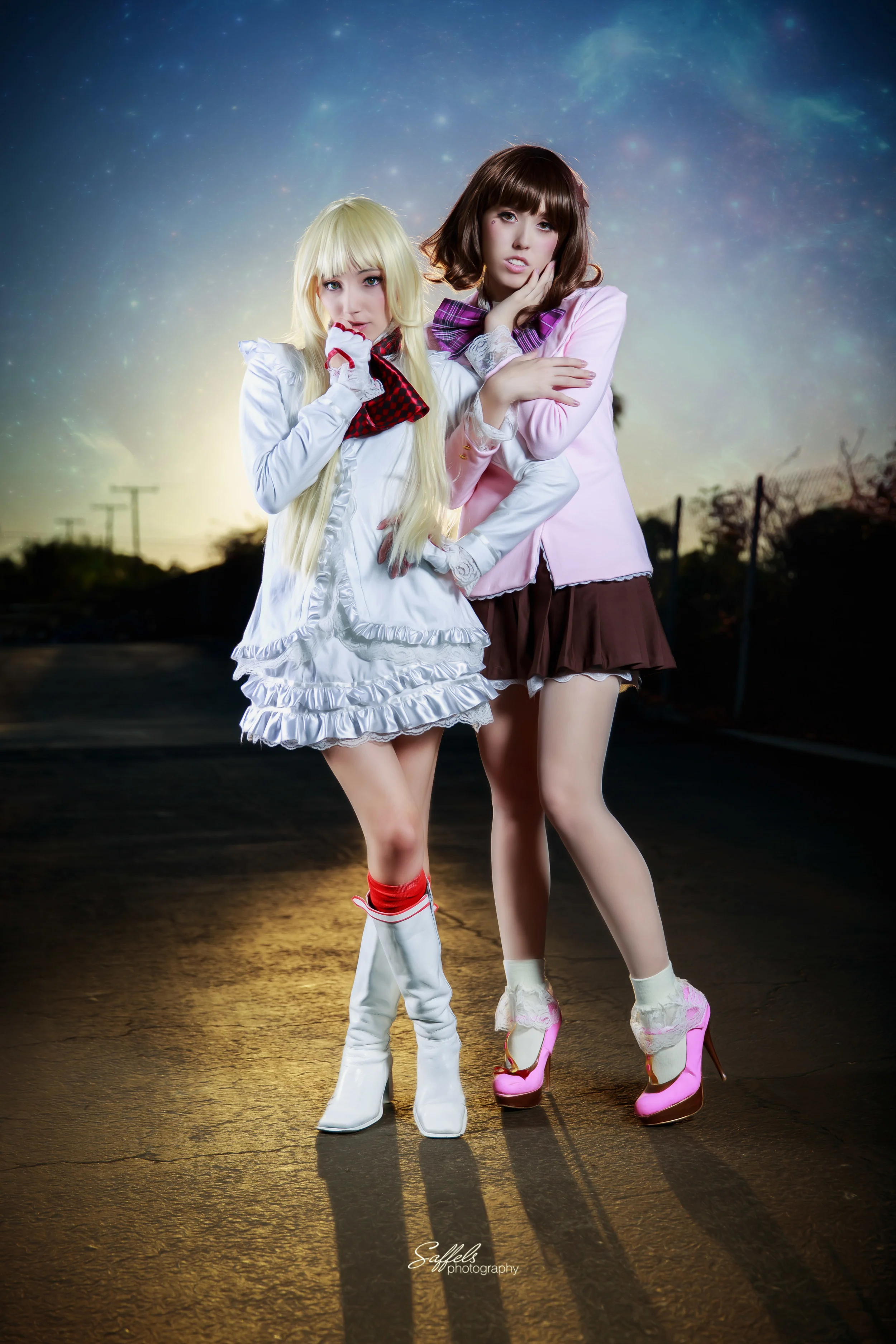 Moon Farron Cosplay and Miss Macross Cosplay as Lili from Tekken and Mika from Killer is Dead
