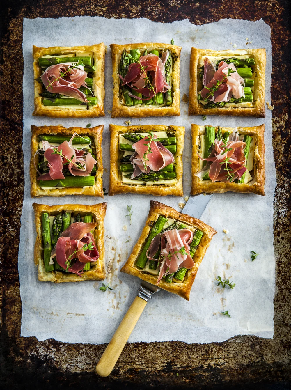 TFU - Asparagus & Harvarti Galette with Proscuitto