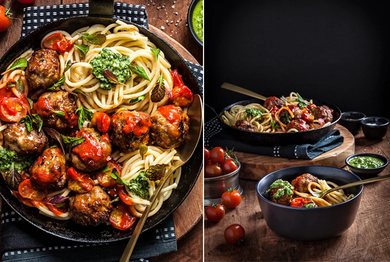 The Food Union - Pork & Fennel Meatballs with Tomato Sugo