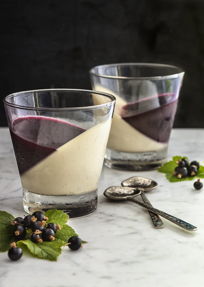 The Food Union - Vanilla Pannacotta with Blackcurrant Jelly