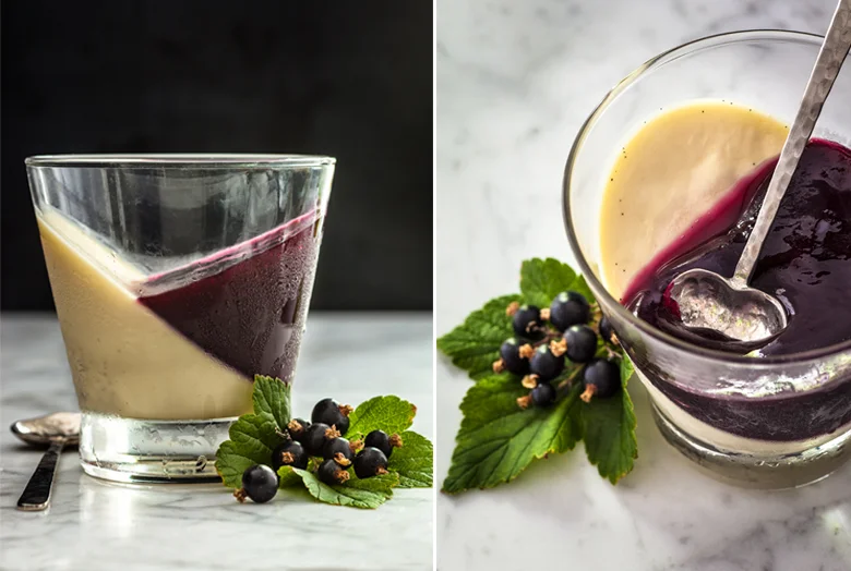 The Food Union - Vanilla Pannacotta with Blackcurrant Jelly