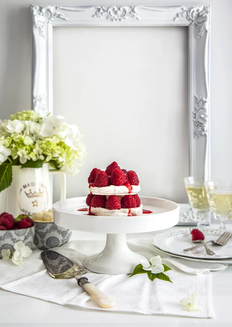 The Food Union - Walnut Meringue with Raspberries & Mascarpone C