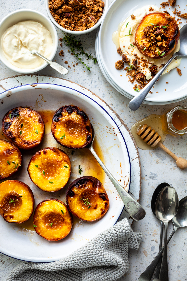 MM - Jan 2019 - Peaches with Labne & Almond Crumb