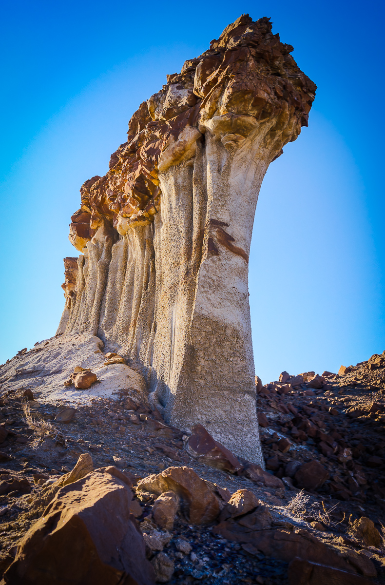 This formation was absolutely amazing. It took quite a climb through some treacherous gullies to get to. It was about twenty-five feet high and about forty feet in length.