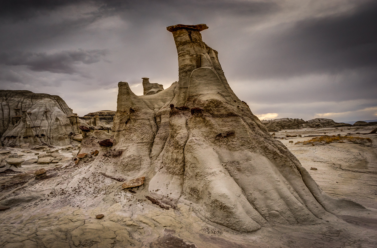 This hoodoo reminded me of a giant snowmobile or motorcycle. It stands about 15 feet tall at its highest point