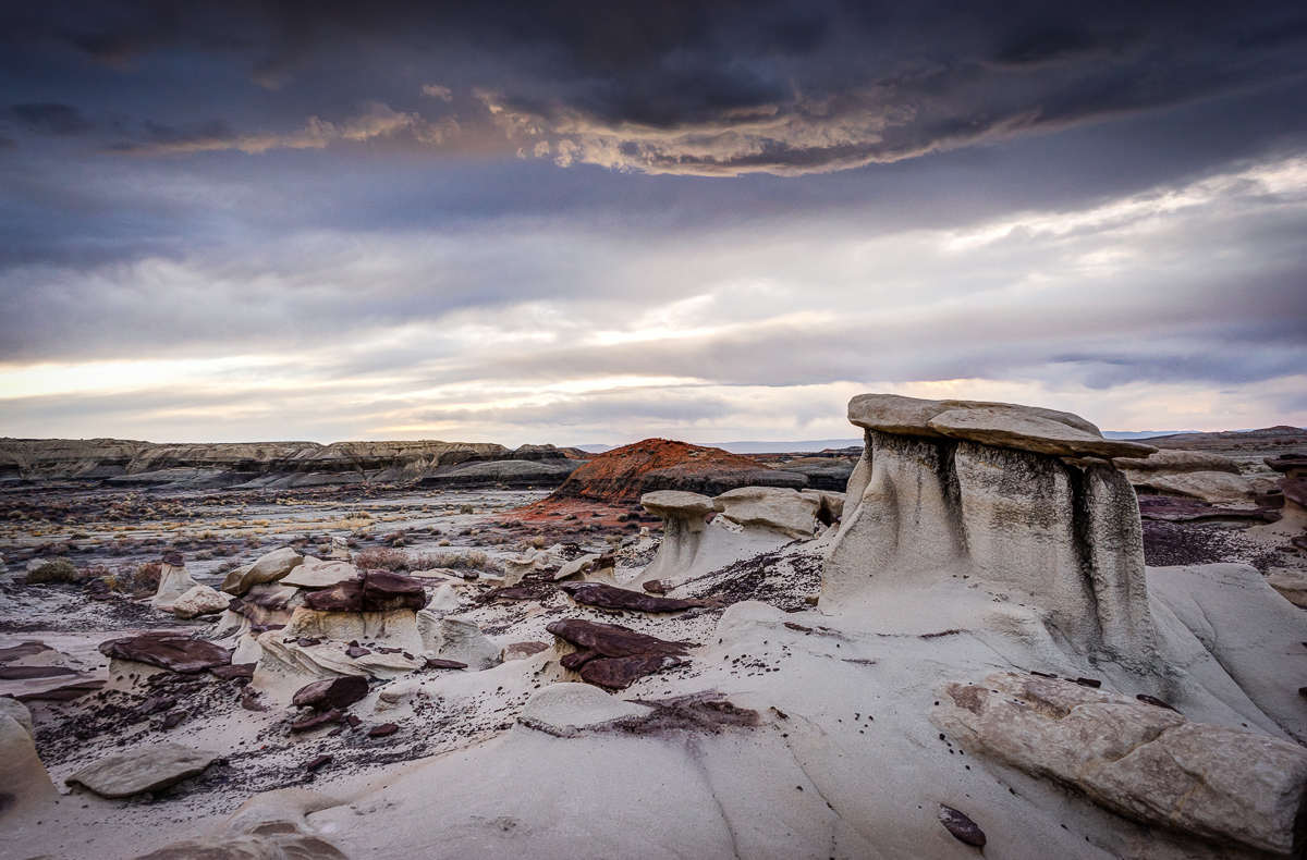 New Mexico has the most beautiful skies in the world, if you ask me. Bisti has the most amazing colors in the earth on the earth.