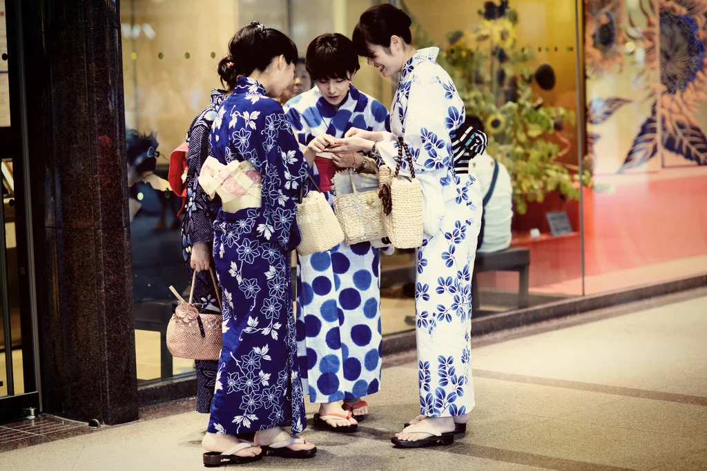 yukata dressing