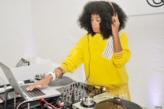 Solange Knowles - 4.24.14 - Q&Q Launch Event - NYC - Arc Small Bangle in Gunmetal.jpg