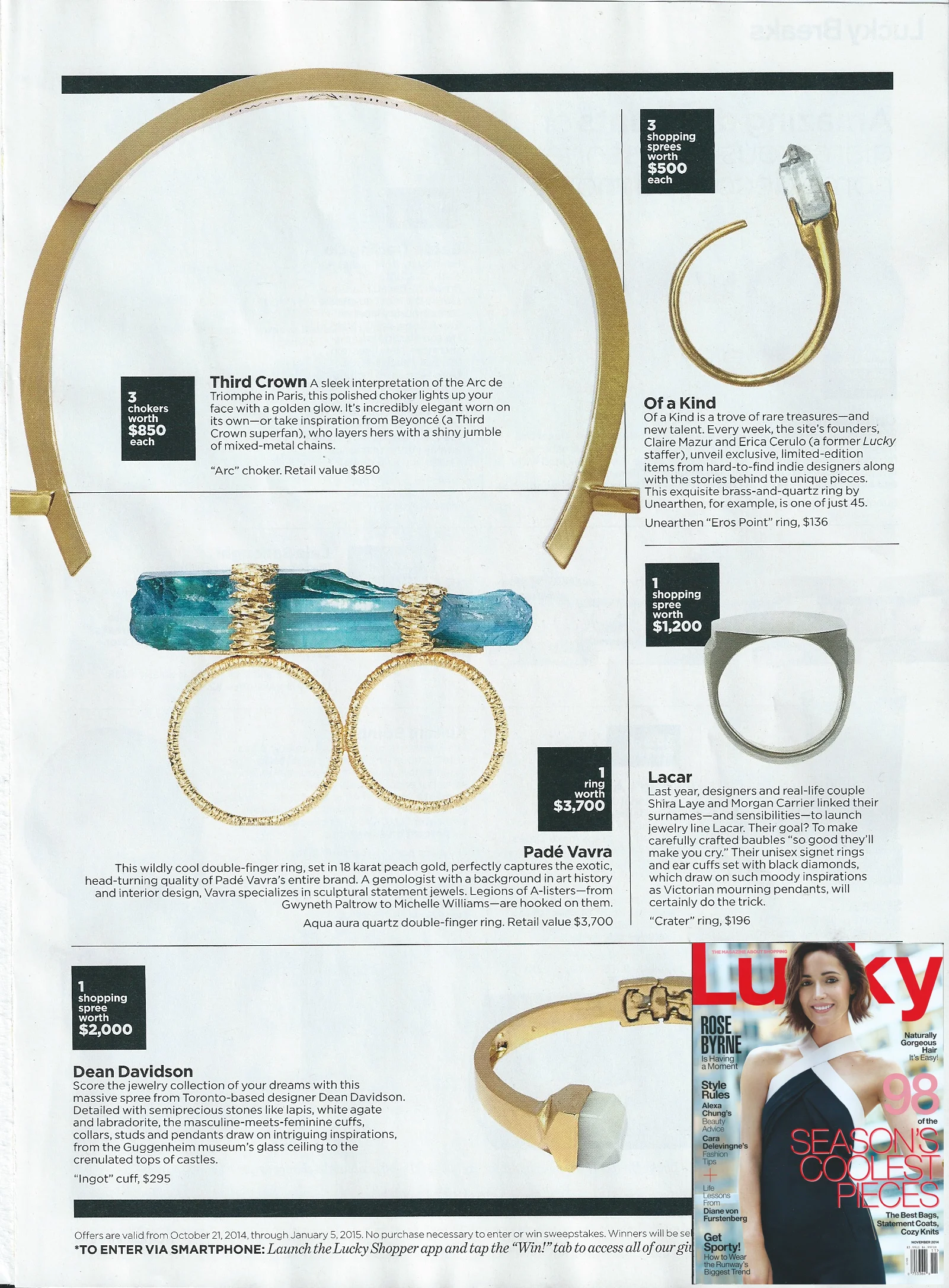 Lucky Magazine - November 2014 - Lucky Breaks w: Cover.jpeg