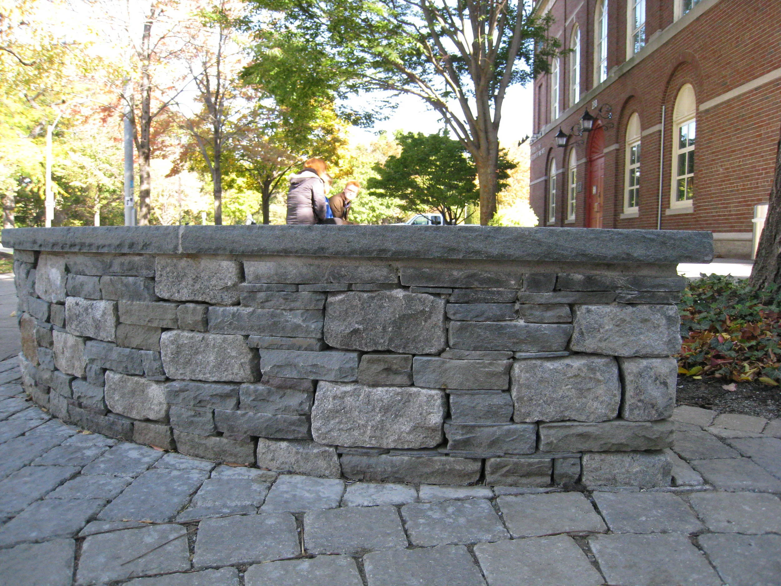 Stone Sitting Wall/Museum School