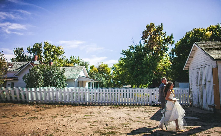 Denver Botanic Gardens Wedding walk