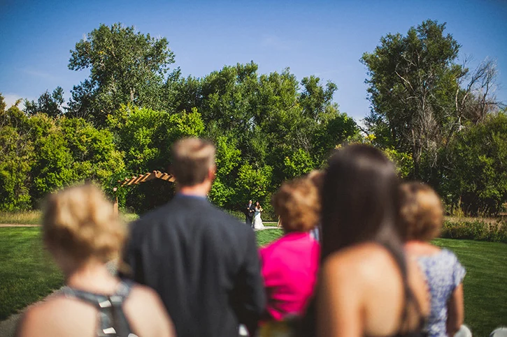 Denver Botanic Gardens Wedding bride walk
