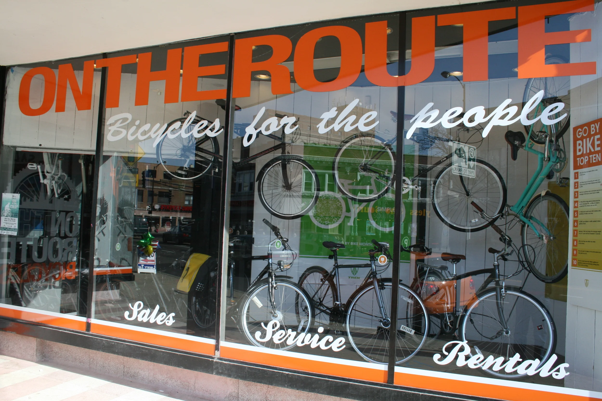 Route Bicycles: Bike shop, Bike repair