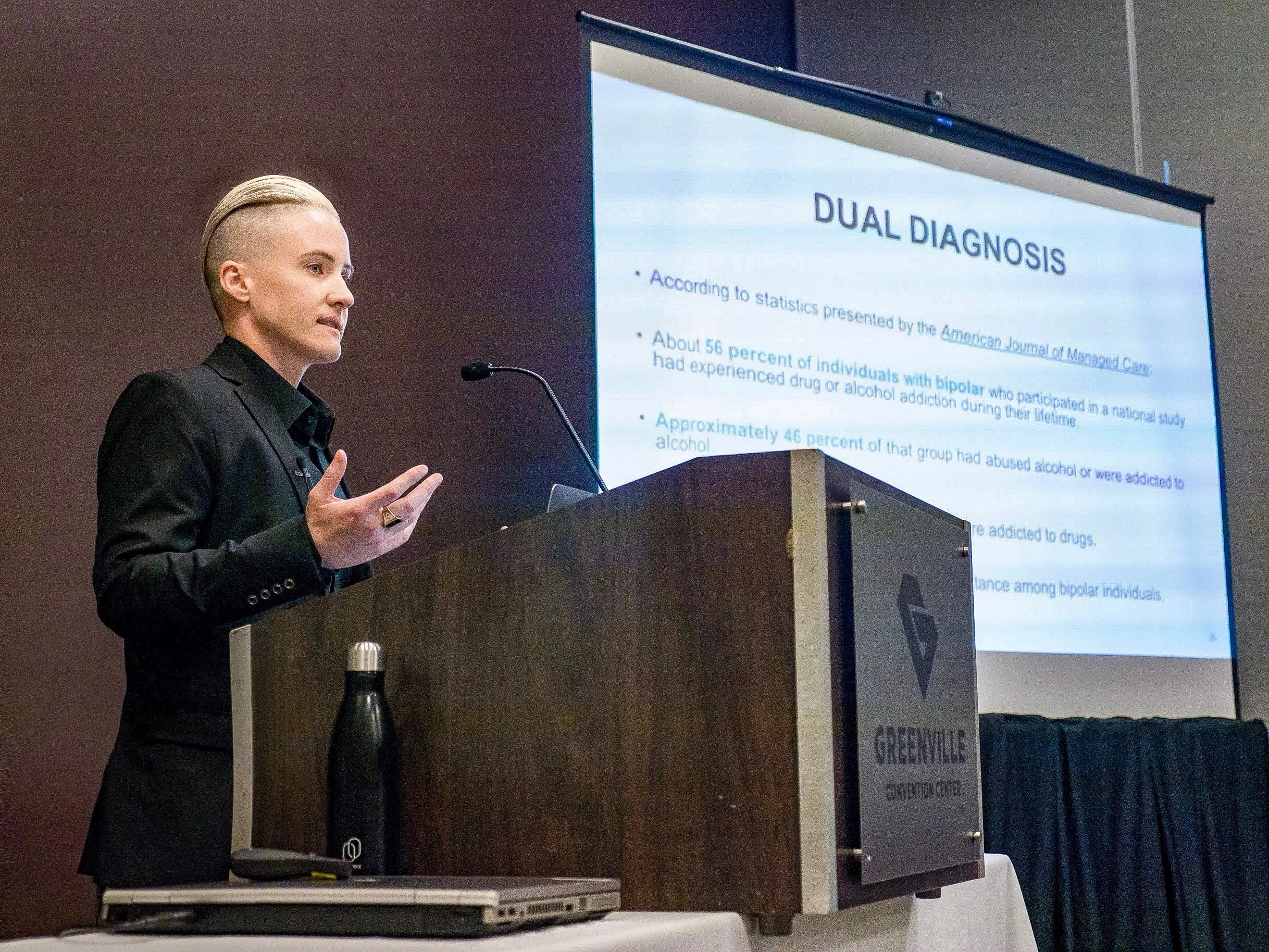 Torri Speaking at the Symposium on Mental Health 2019
