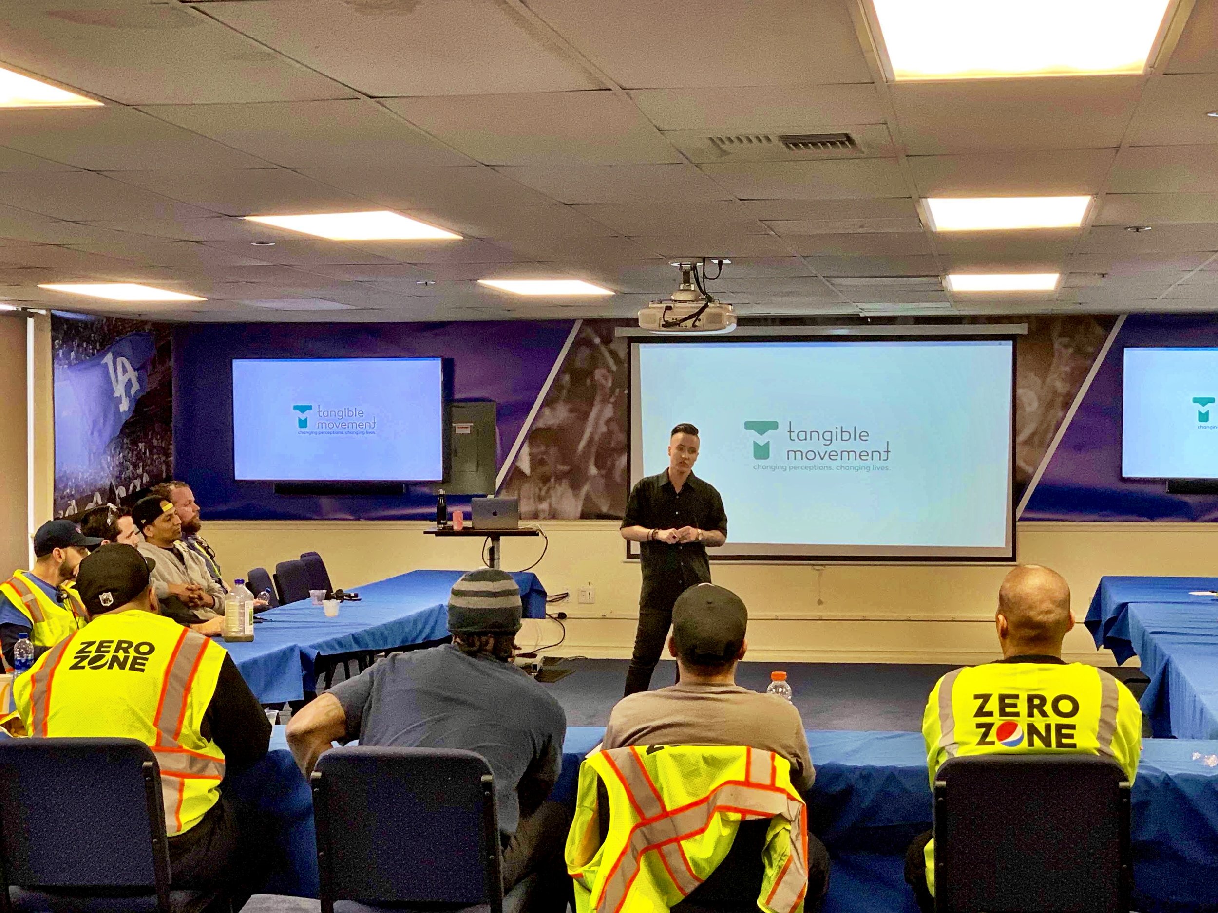 TORRI SHACK SPEAKING AT THE PEPSI LOS ANGELES CORPORATE HEADQUARTERS.